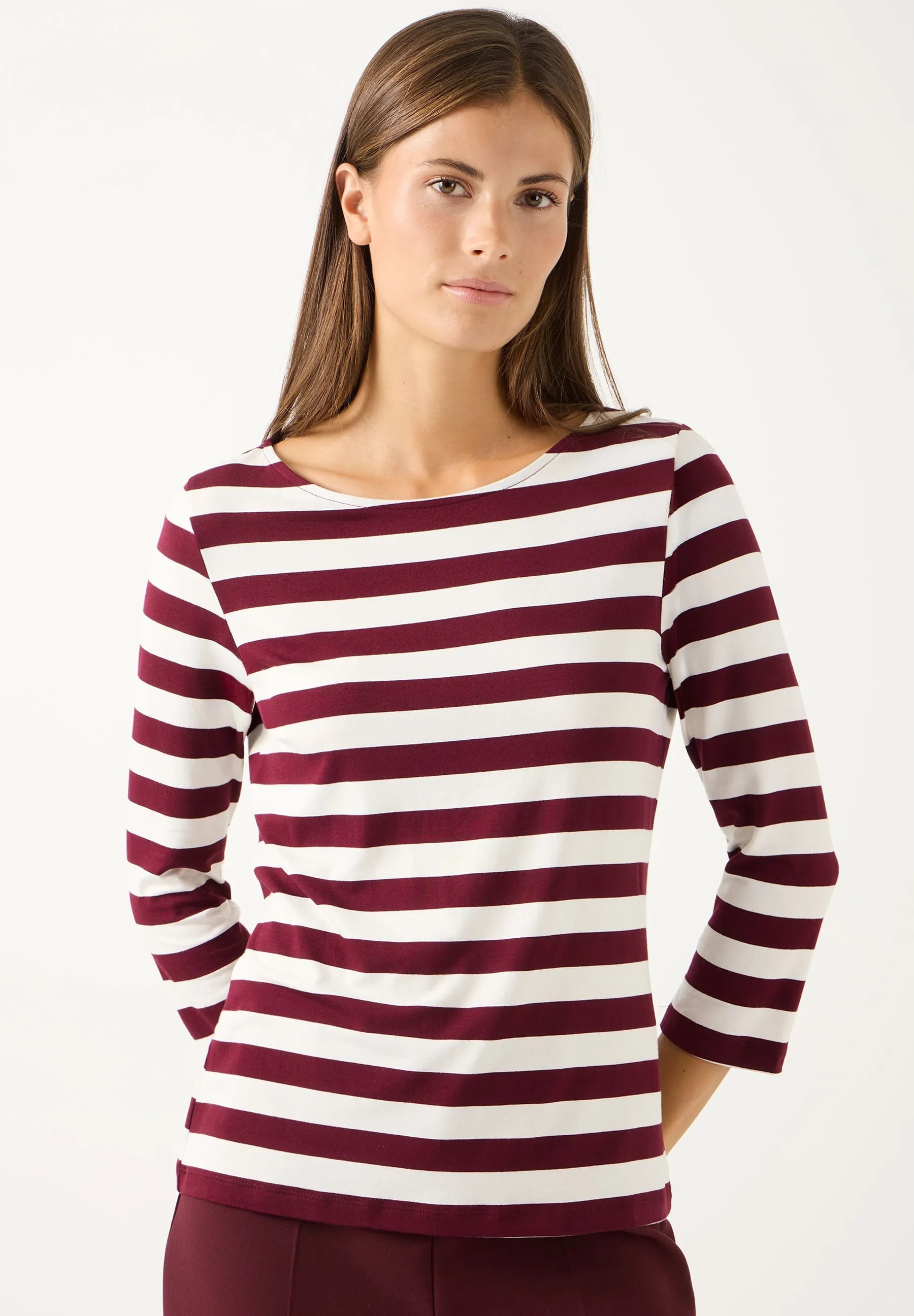 Langarmshirt gestreift