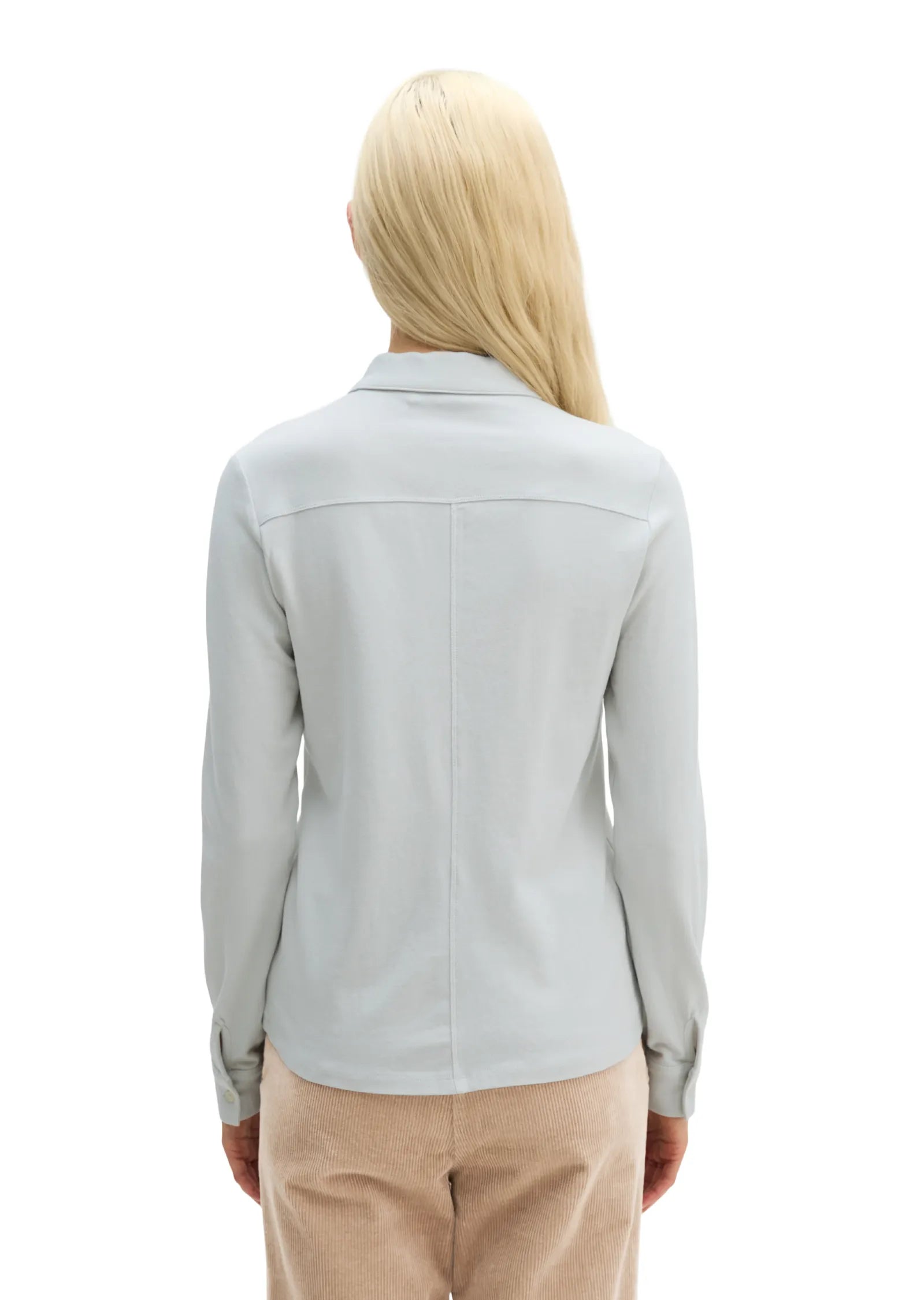 Langarm Poloshirt