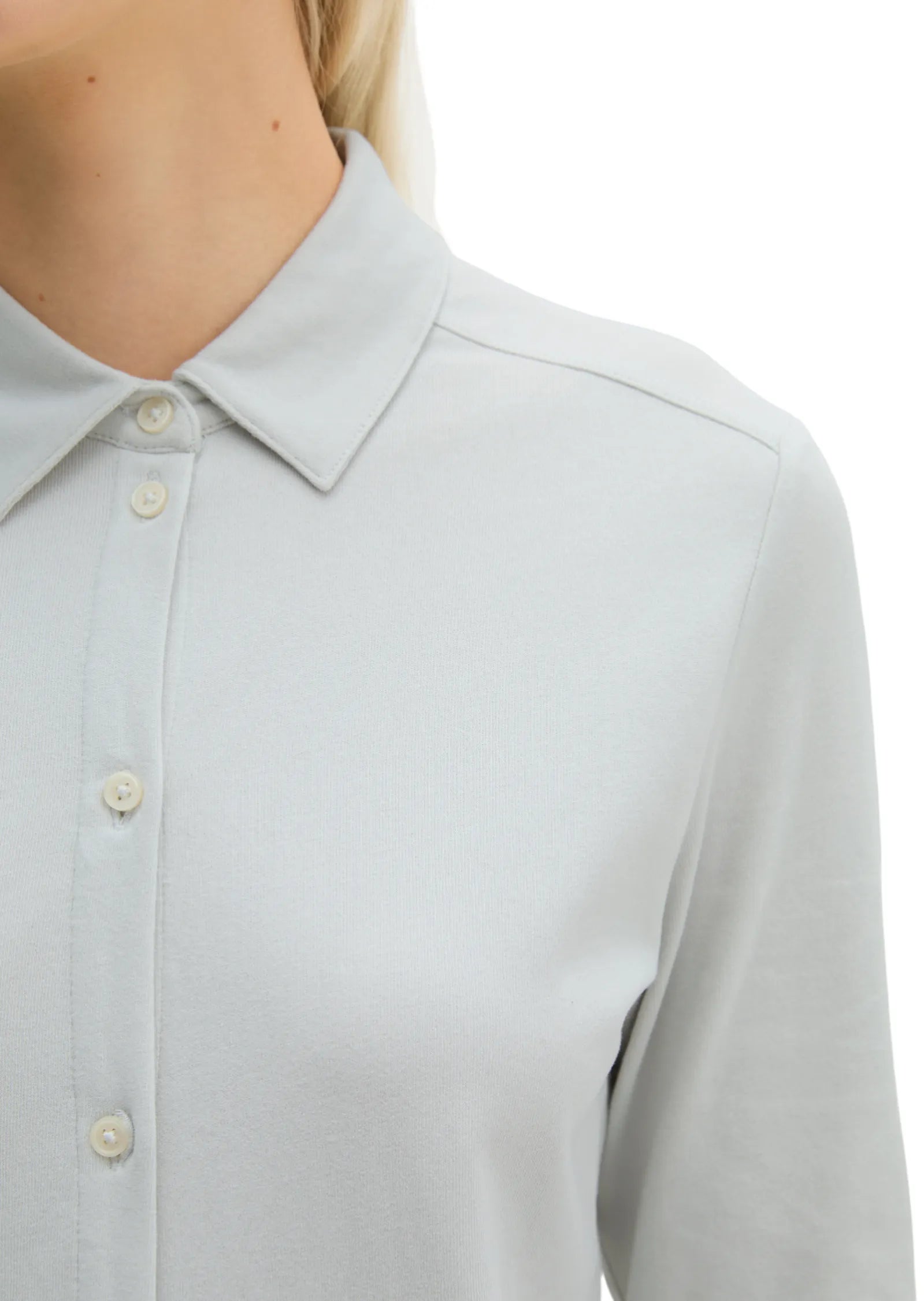 Langarm Poloshirt