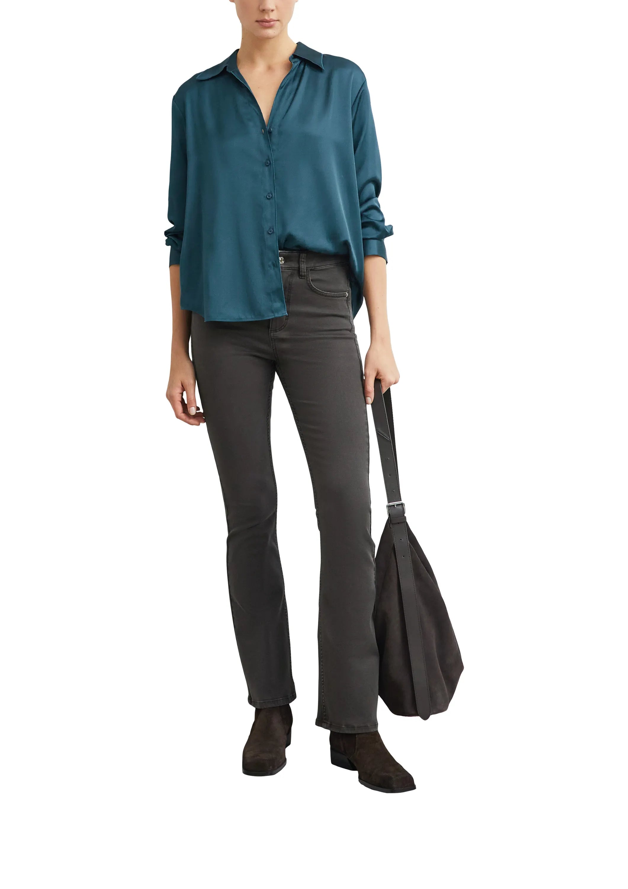 Satinbluse aus Viskosemix