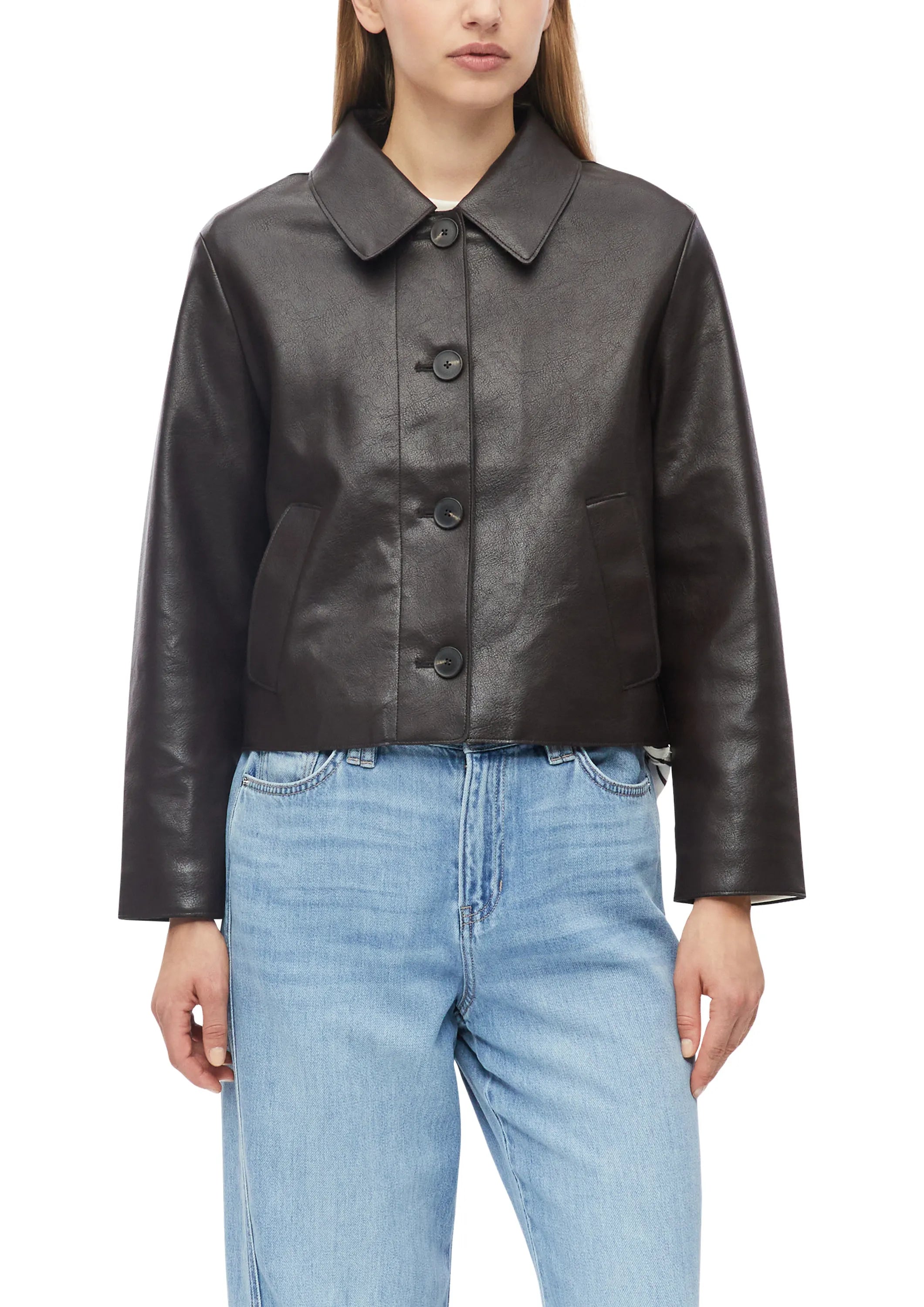 Jacke aus Kunstleder