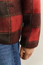 Fleecejacke mit Stehkragen