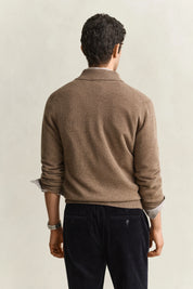 Strickpoloshirt aus Wolle