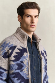 Strickjacke aus Alpakamix