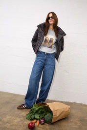 Pufferjacke mit Stehkragen