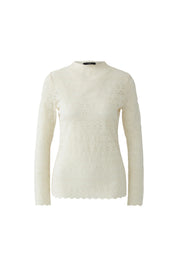 Langarmshirt aus Spitze
