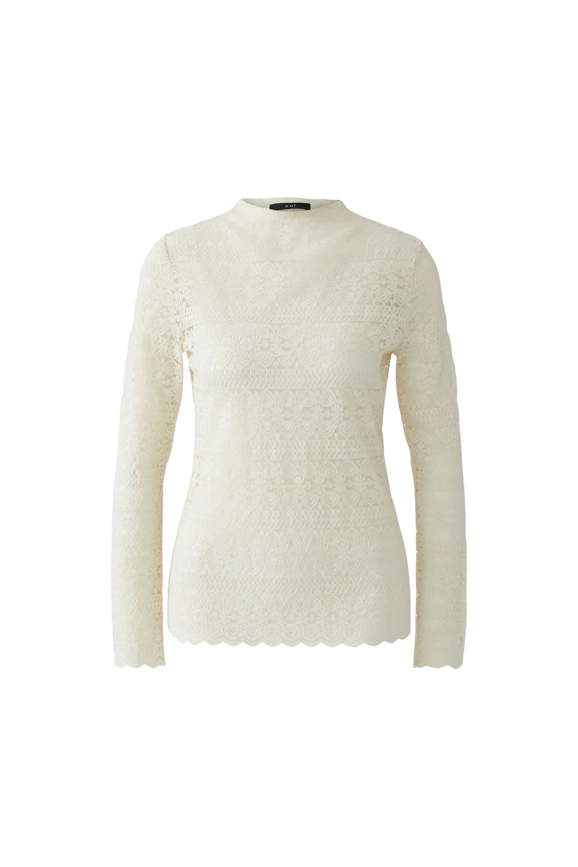 Langarmshirt aus Spitze