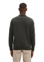 Strick-Poloshirt aus Schurwoll-Mix