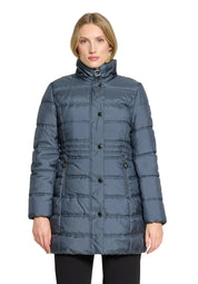 Steppjacke mit abnehmbarer Kapuze