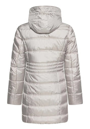 Steppjacke mit abnehmbarer Kapuze