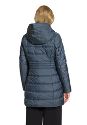 Steppjacke mit abnehmbarer Kapuze