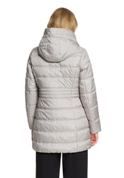 Steppjacke mit abnehmbarer Kapuze