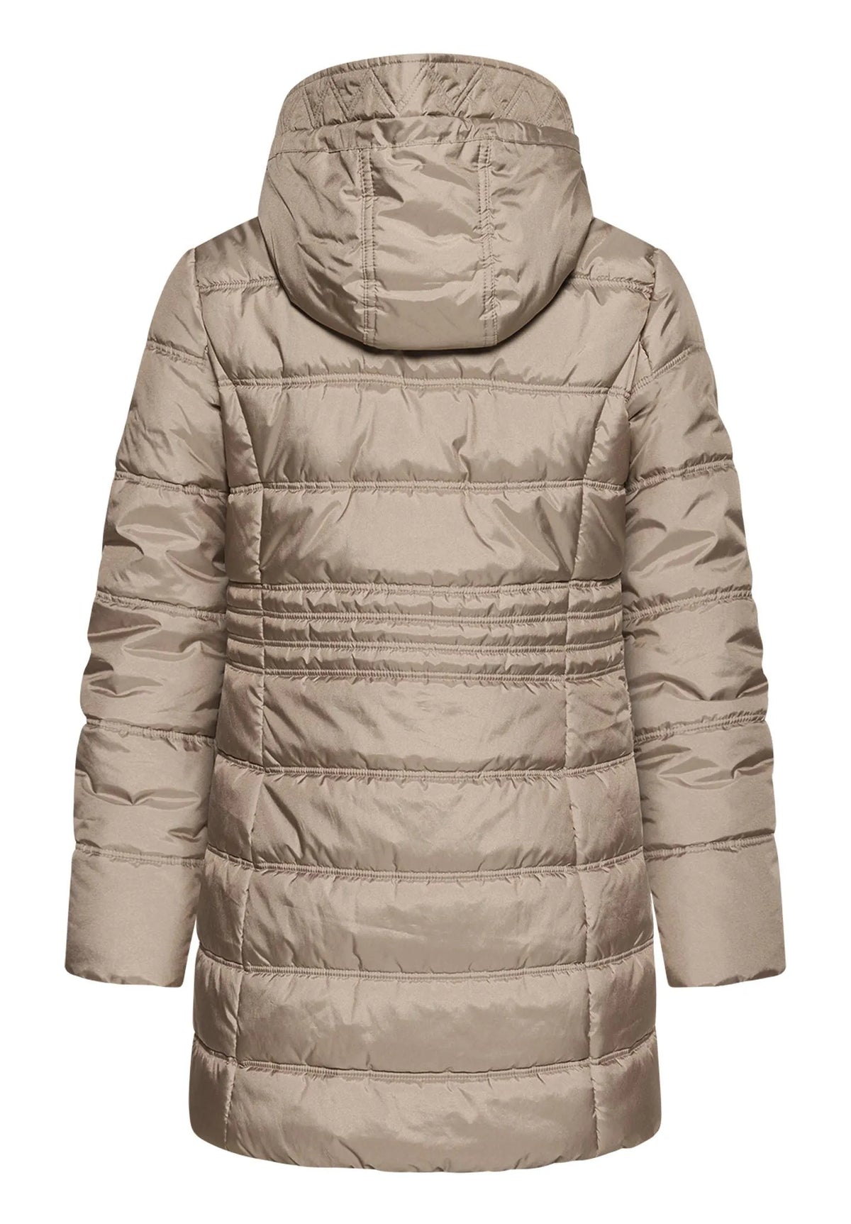 Steppjacke mit abnehmbarer Kapuze