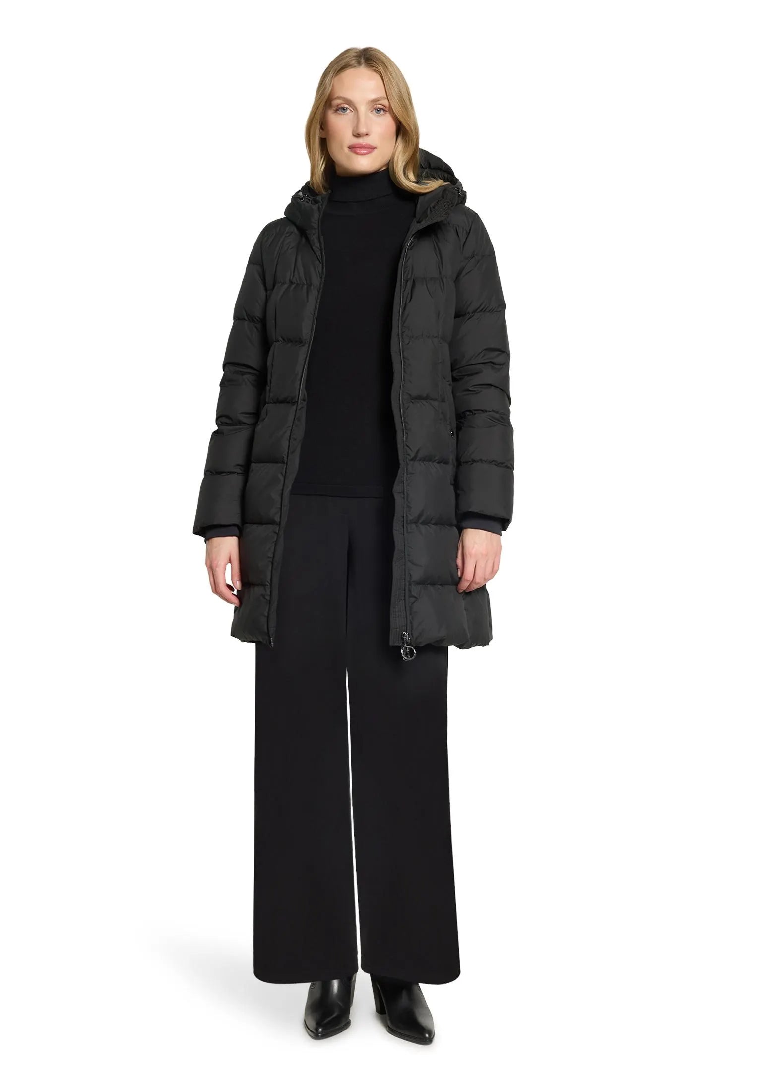 Daunen-Steppjacke mit Kapuze