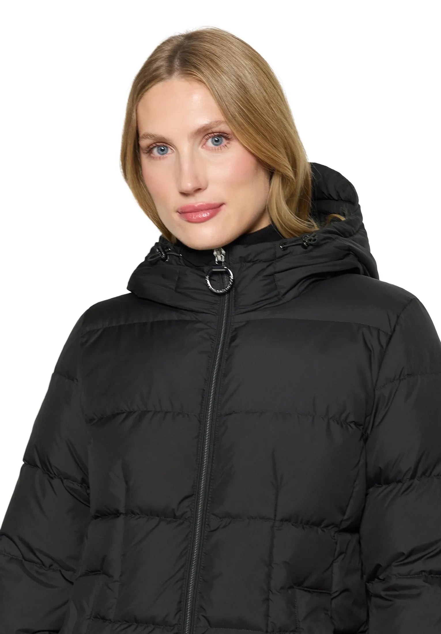 Daunen-Steppjacke mit Kapuze
