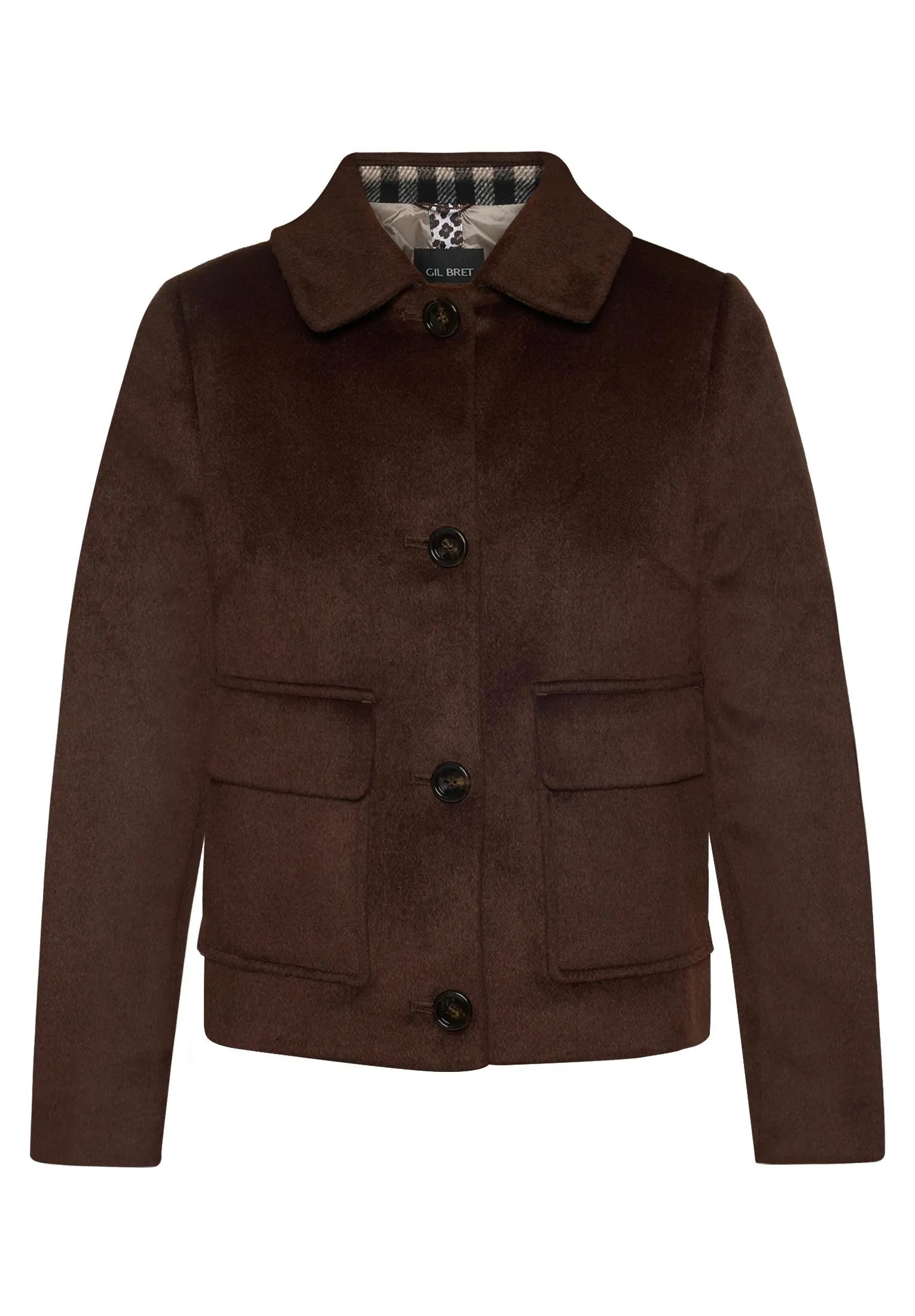 Übergangsjacke mit aufliegendem Kragen