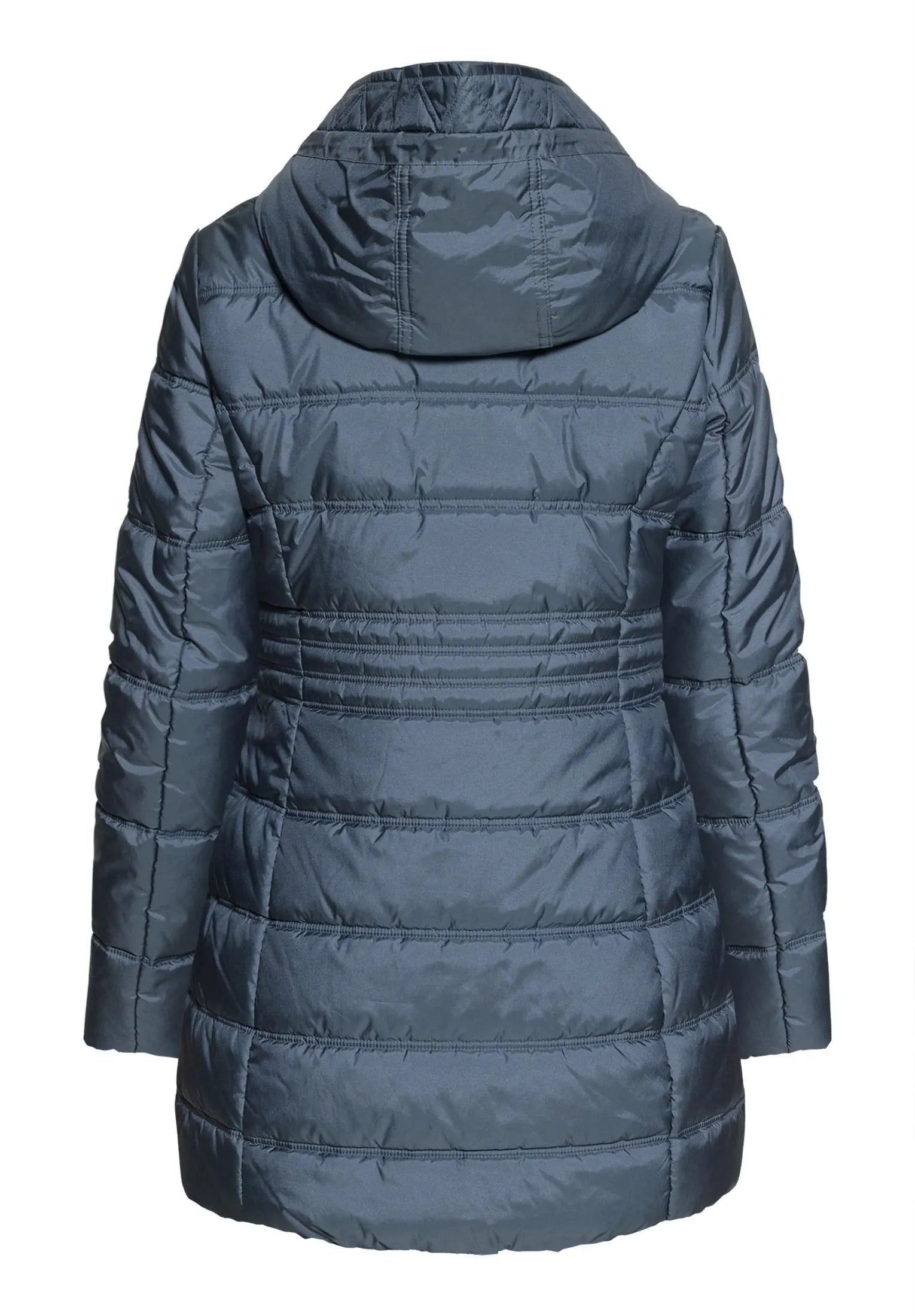 Steppjacke mit abnehmbarer Kapuze
