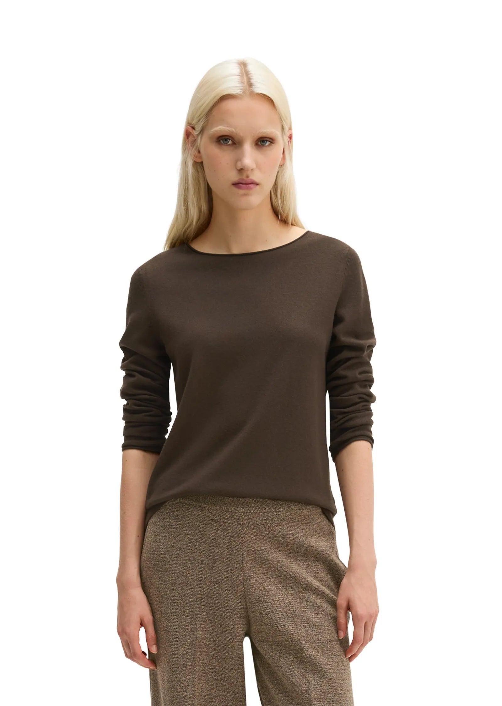 Strickpullover aus Schurwollmix