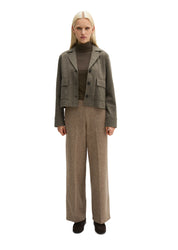 Tweedblazer cropped