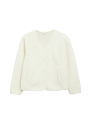 Sweatshirt Jacke mit Teddyvlies
