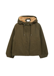 Parka mit Webpelz-Kapuze