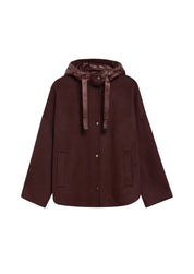 Cape-jacke mit Kapuze