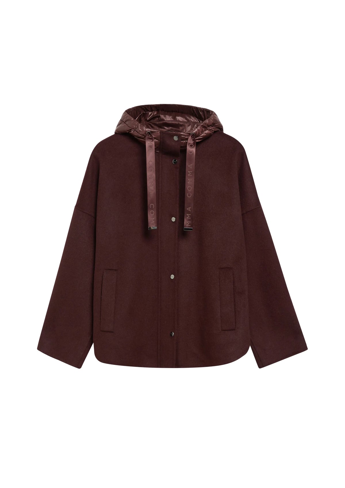 Cape-jacke mit Kapuze