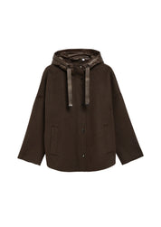Cape-jacke mit Kapuze