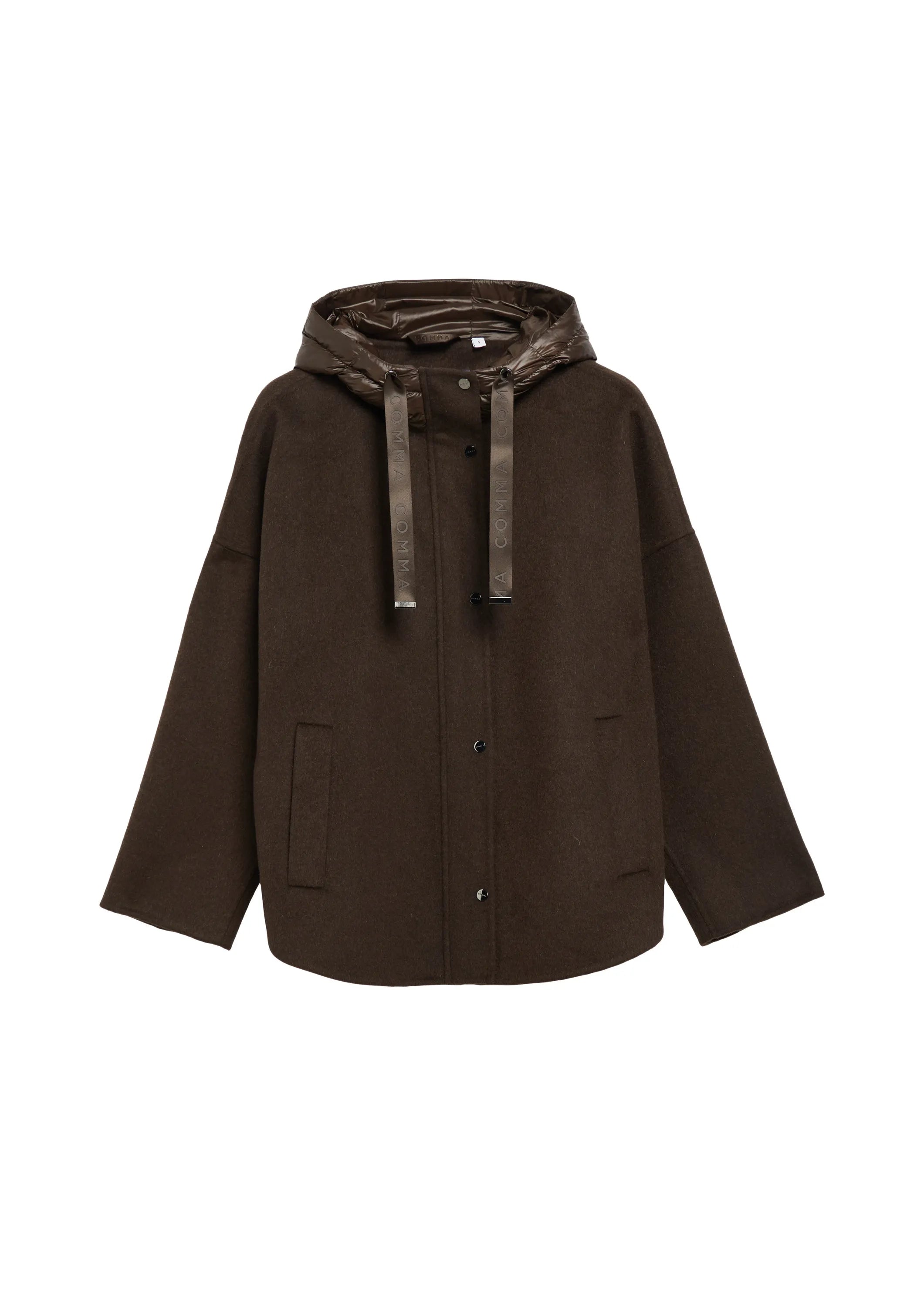 Cape-jacke mit Kapuze