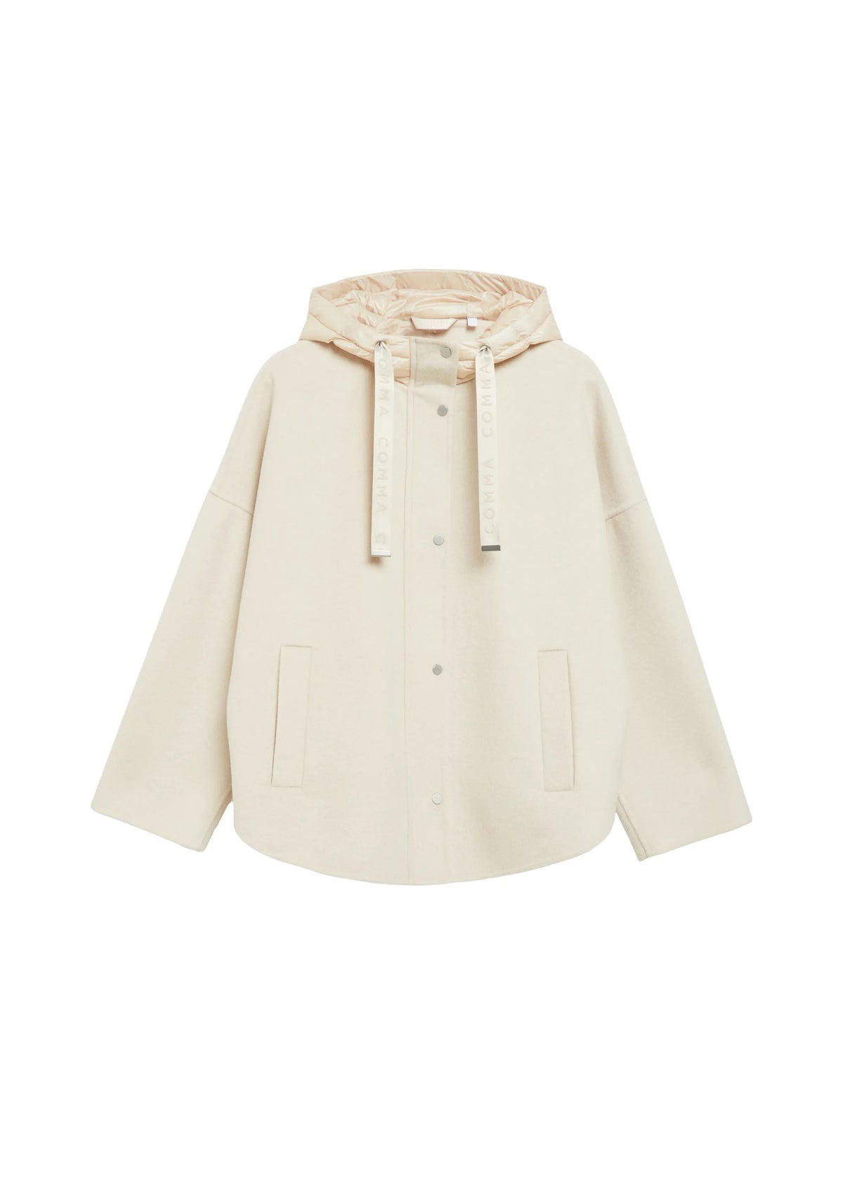 Cape-jacke mit Kapuze