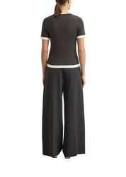 Bundfaltenhose Wide Leg