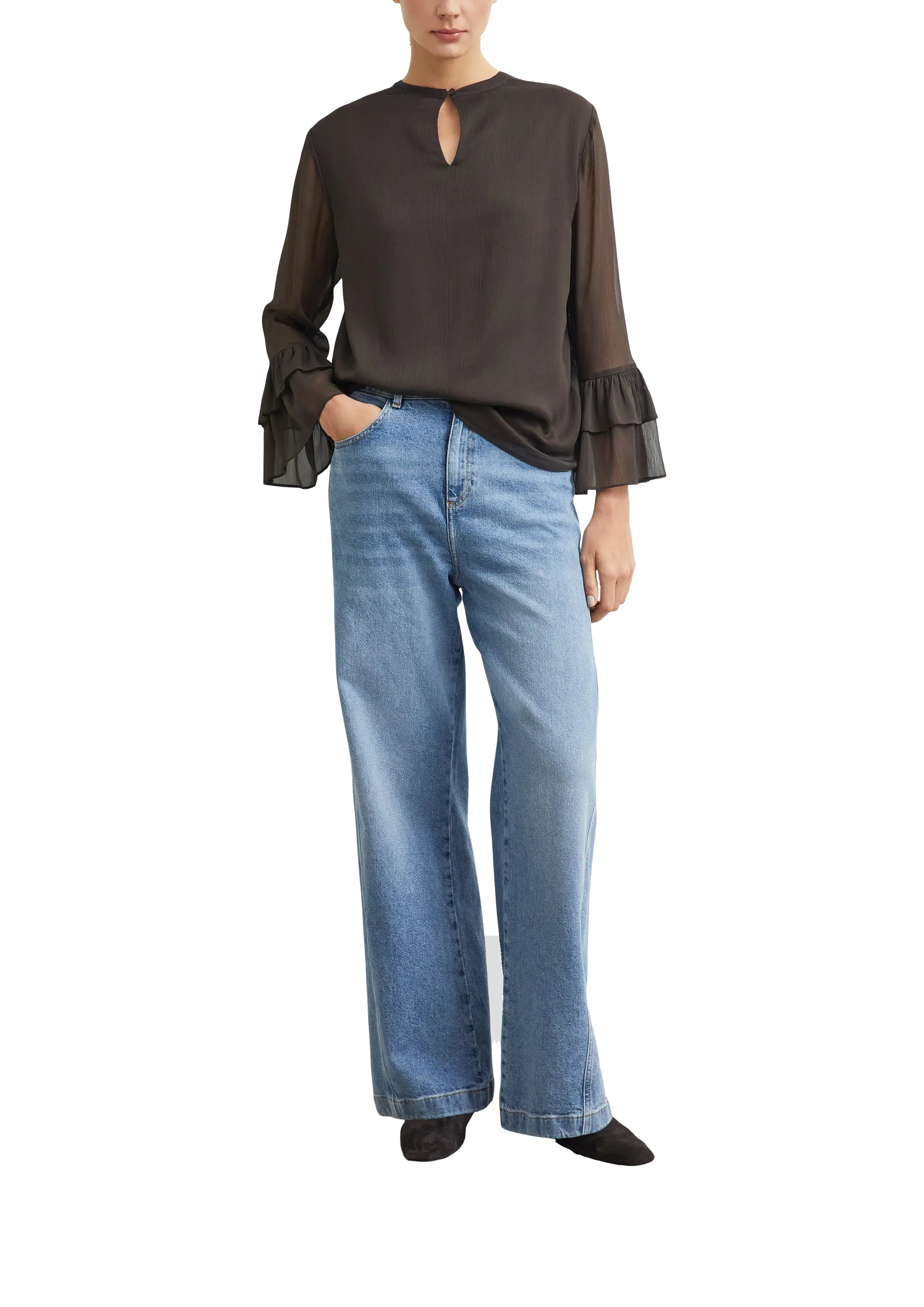 Bluse aus Viskose