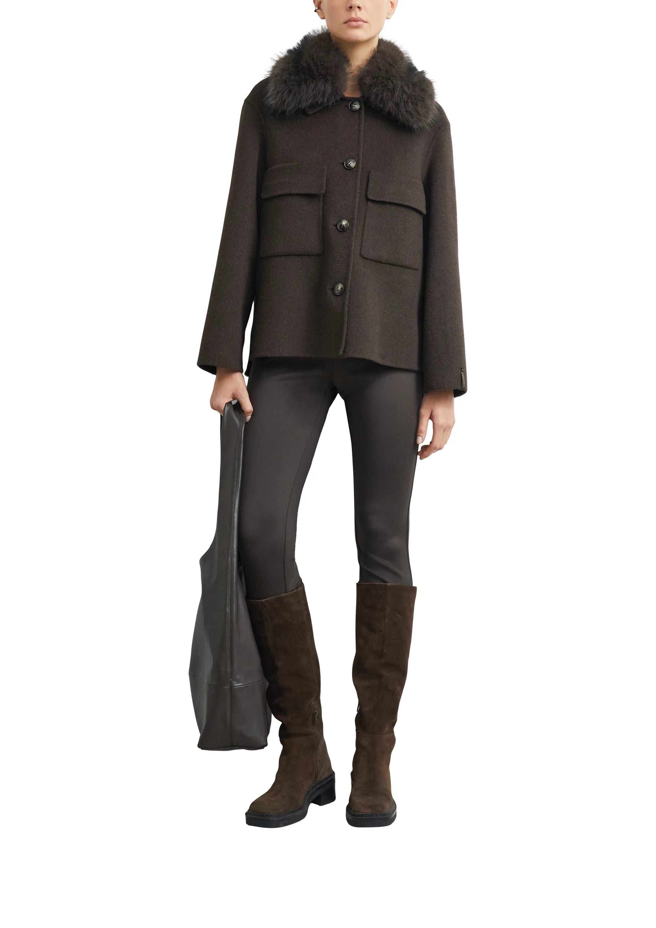 Jacke aus Wollmix