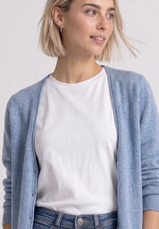 Strick-Cardigan aus Baumwollmix