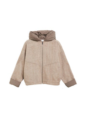 Übergangsjacke mit Steppkapuze