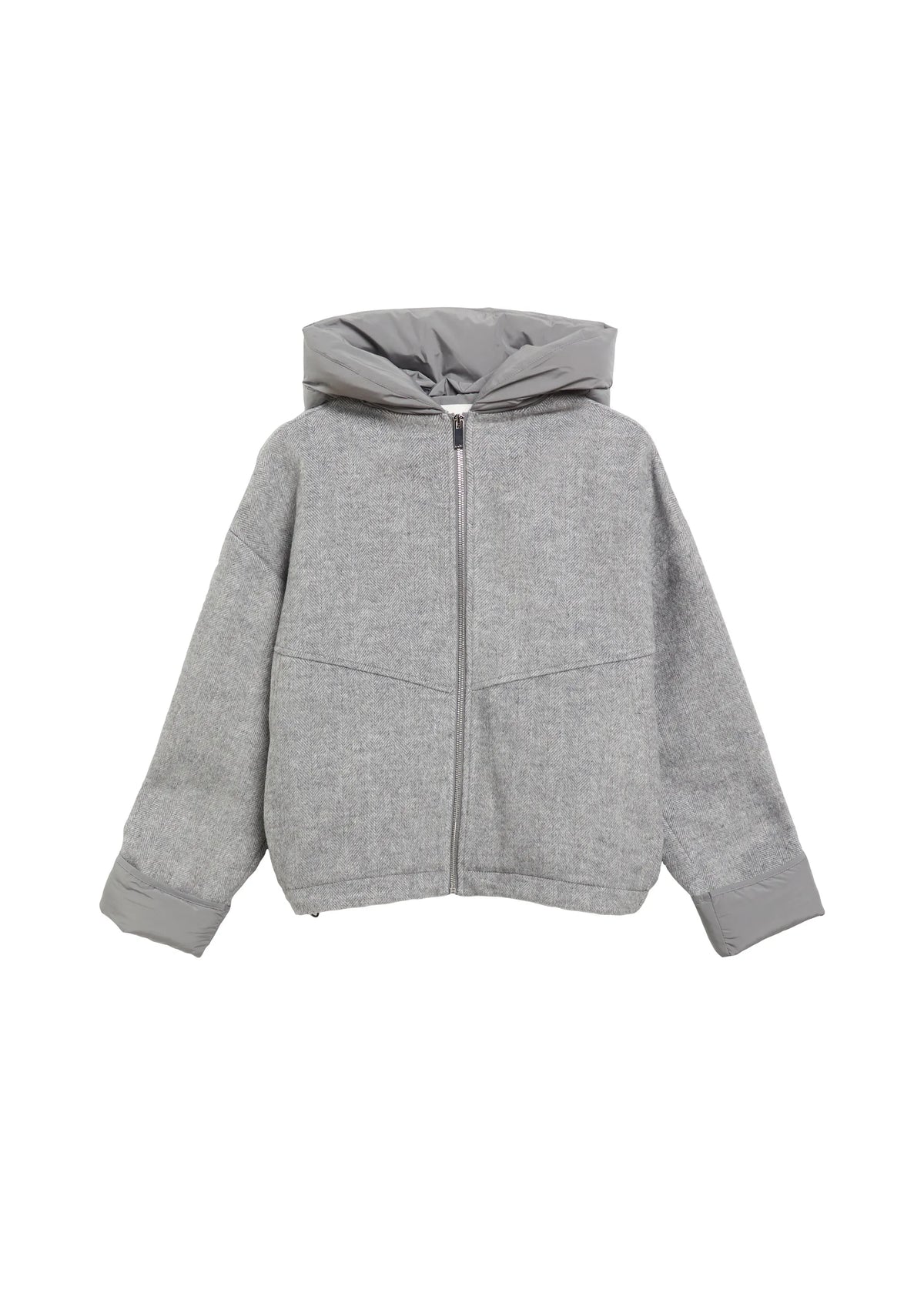 Übergangsjacke mit Steppkapuze