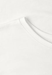 T-Shirt aus Baumwollmix mit Spitze