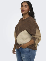Strickpullover gemustert