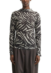 Langarmshirt gemustert