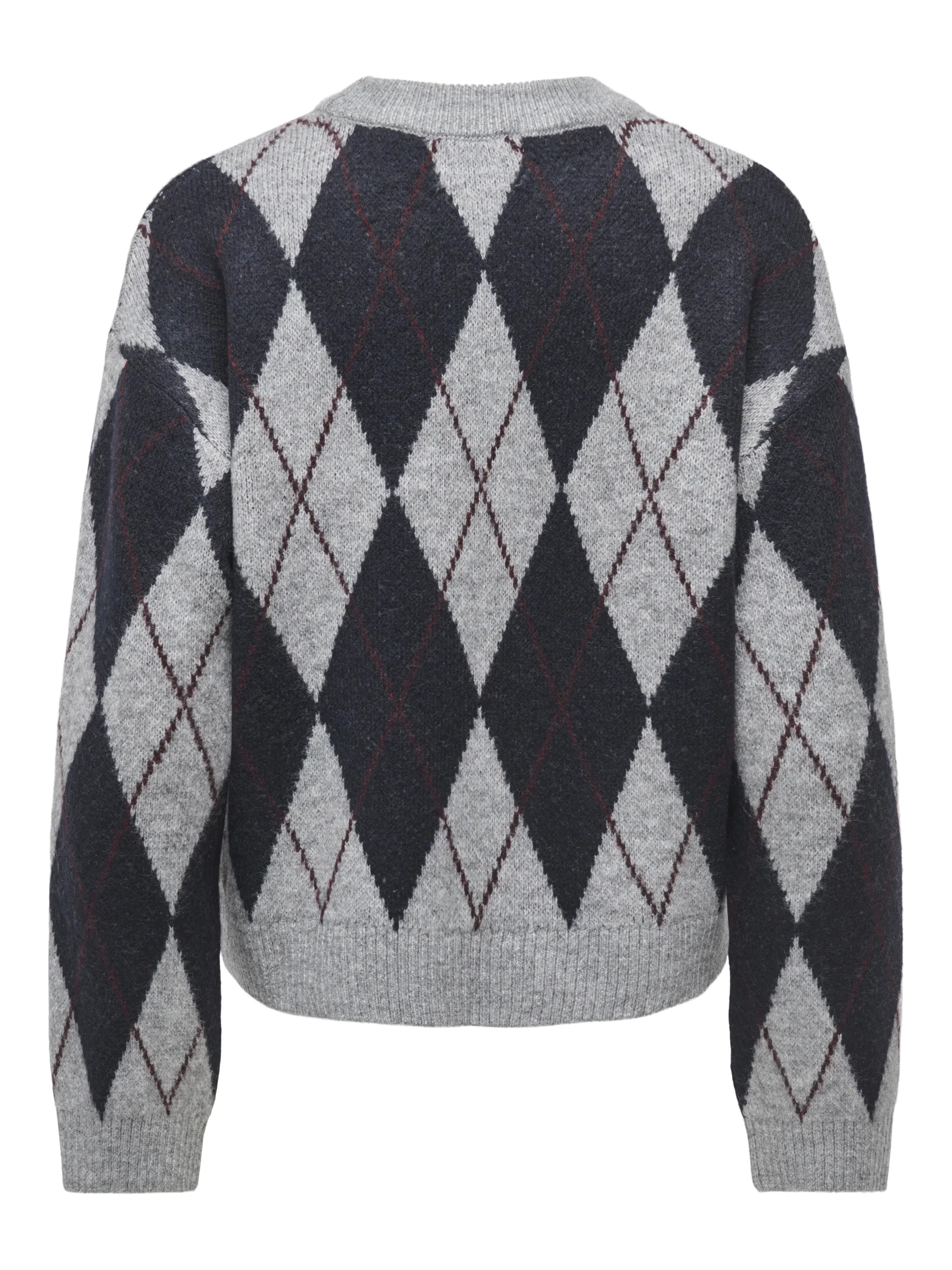 Strickpullover JDYBIANKA mit Argyle-Muster