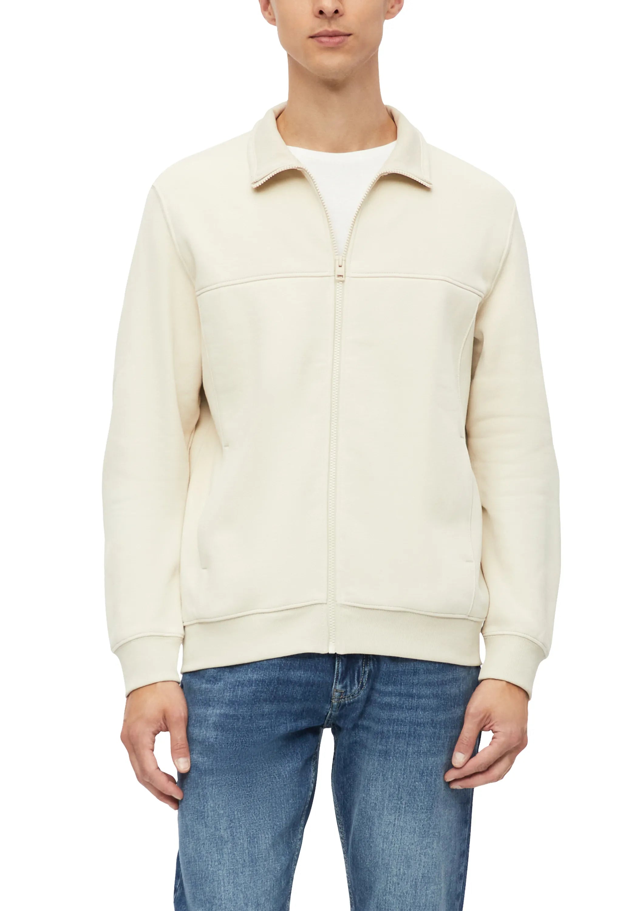 Sweatshirtjacke aus Baumwollmix