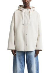 Cape-jacke mit Kapuze