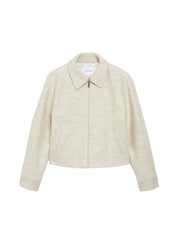 Bouclé-Jacke aus Wollmix