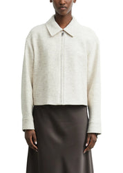 Bouclé-Jacke aus Wollmix