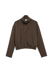 Scuba-Blouson mit Funnelneck