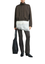 Scuba-Blouson mit Funnelneck