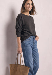 Langarmshirt Viskose-Mix
