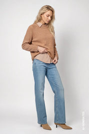 Strickpullover aus Woll-Mix
