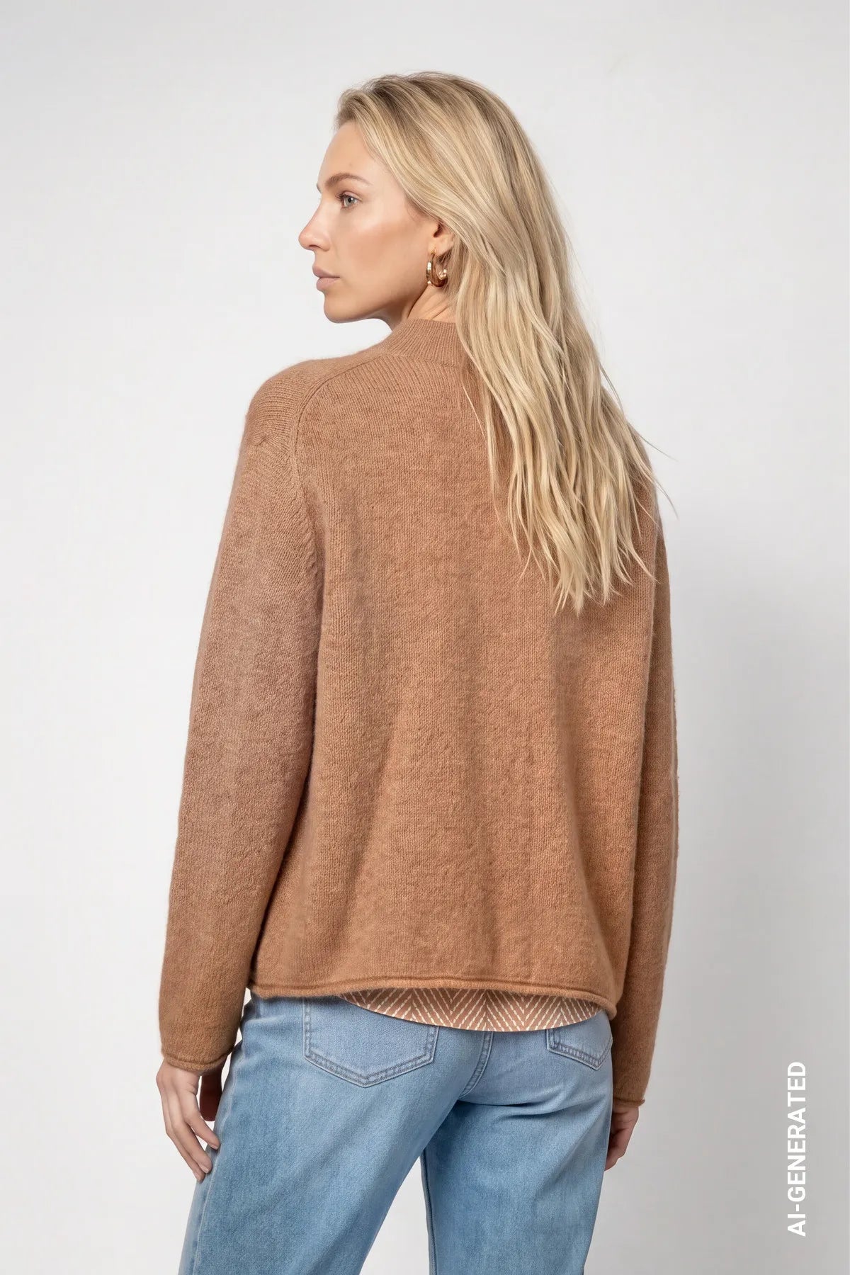 Strickpullover aus Woll-Mix
