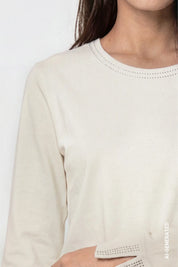 Langarmshirt aus Baumwolle
